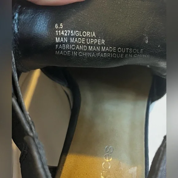 Maurices Gloria Open Side Wedge Women's Black Sparkle Sneakers Size 6.5 - Picture 13 of 16